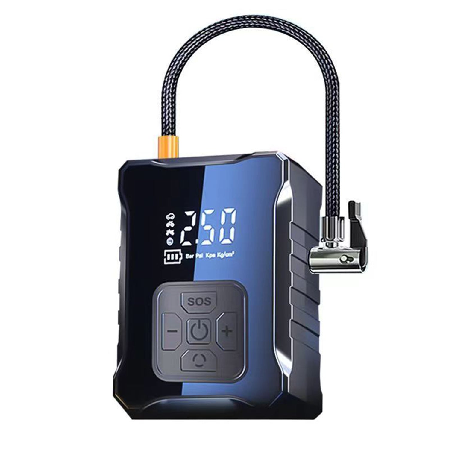 150PSI Cordless Tire Inflator with Car Charger Digital Air Compressor with LED