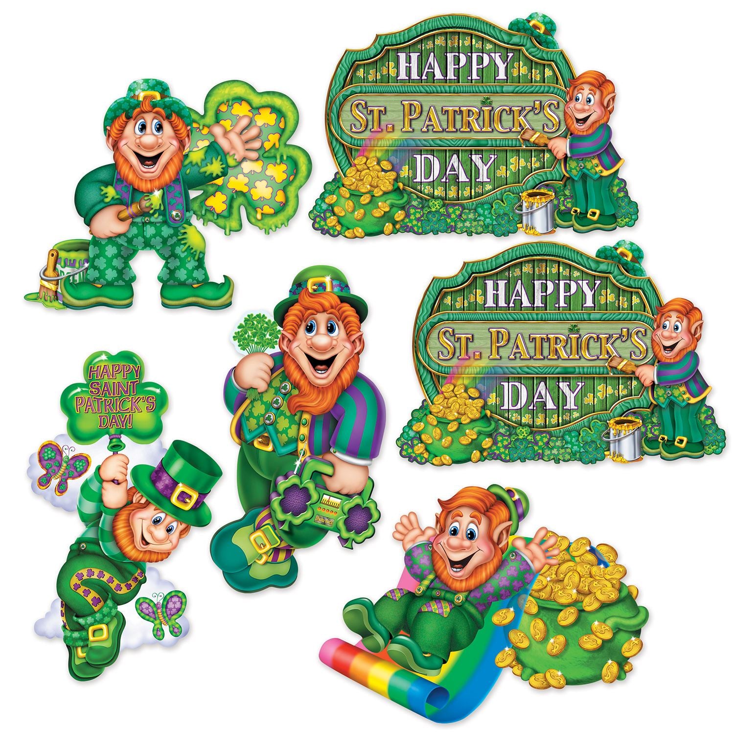 Beistle St Patrick's Day Cutouts - St. Patricks | Party Supply | Decoration