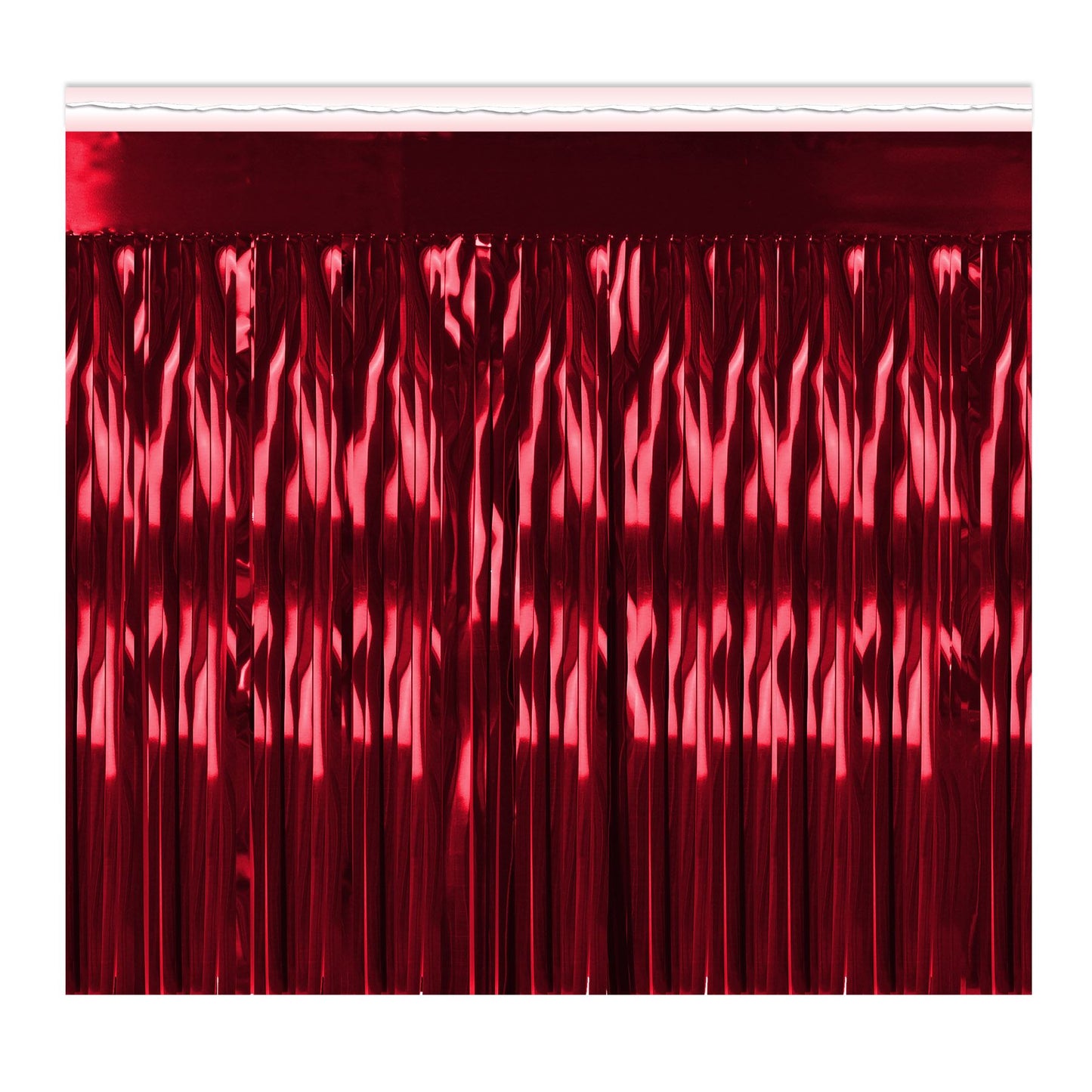Beistle Red 1-Ply Metallic Fringe Drape - General Occasion | Party Supply