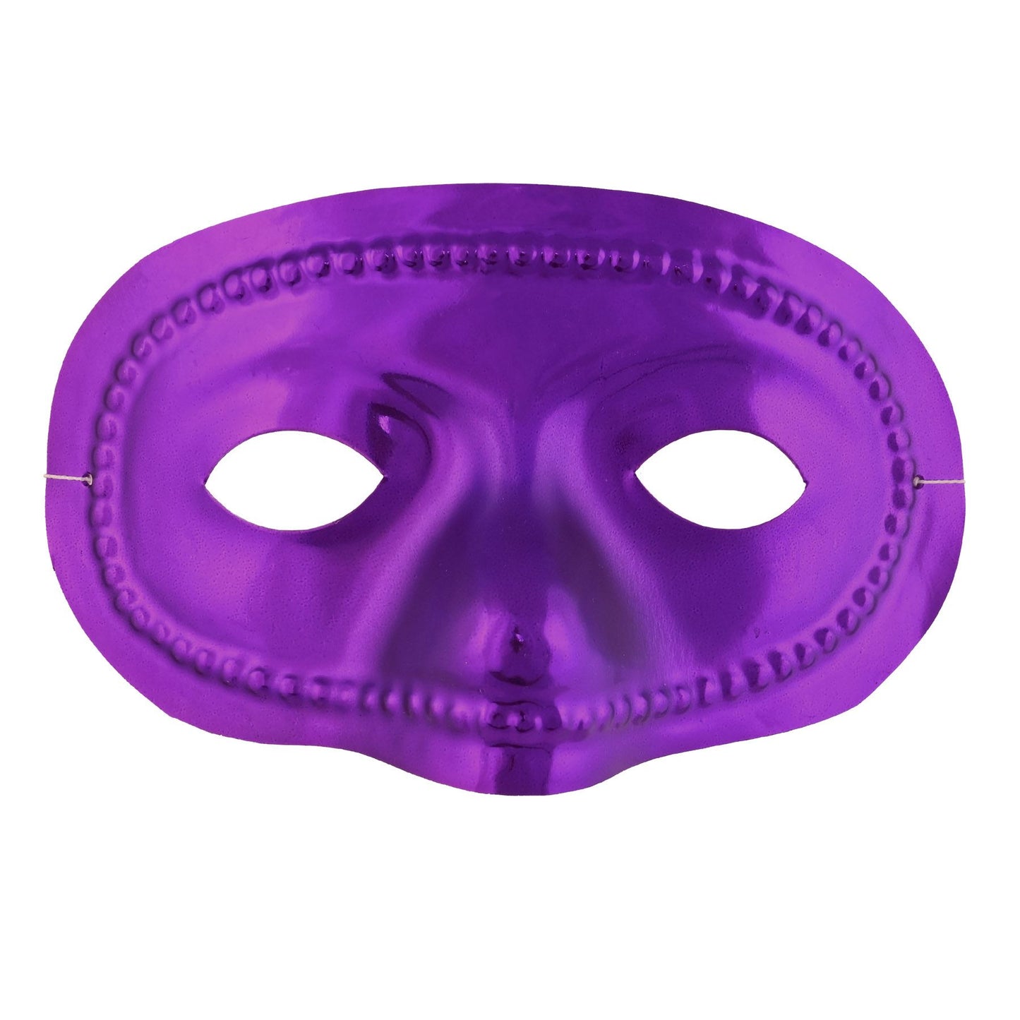 Beistle Purple Metallic Half Mask - General Occasion | Party Supply