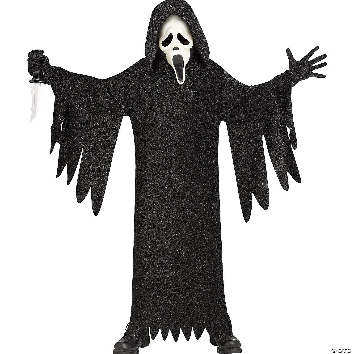 Boys | Kid's 25th Anniversary Ghost Face Costume - Large | Halloween Decoration