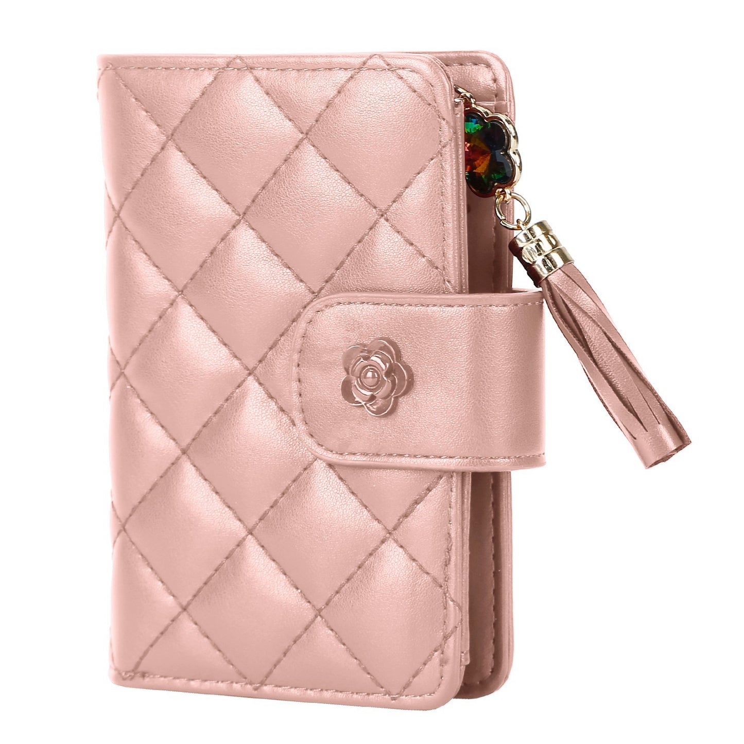 Women Wallet PU Leather Lady Clutch Case Credit Card Holder ID Card Window Coin