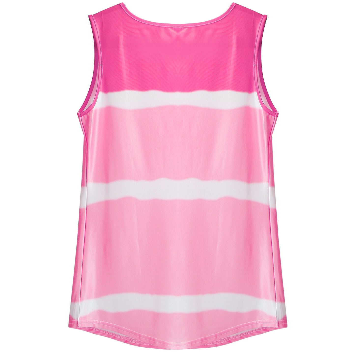 Women Tie-dye Sleeveless Tank Tops Summer Loose T Shirts Tops Button Down