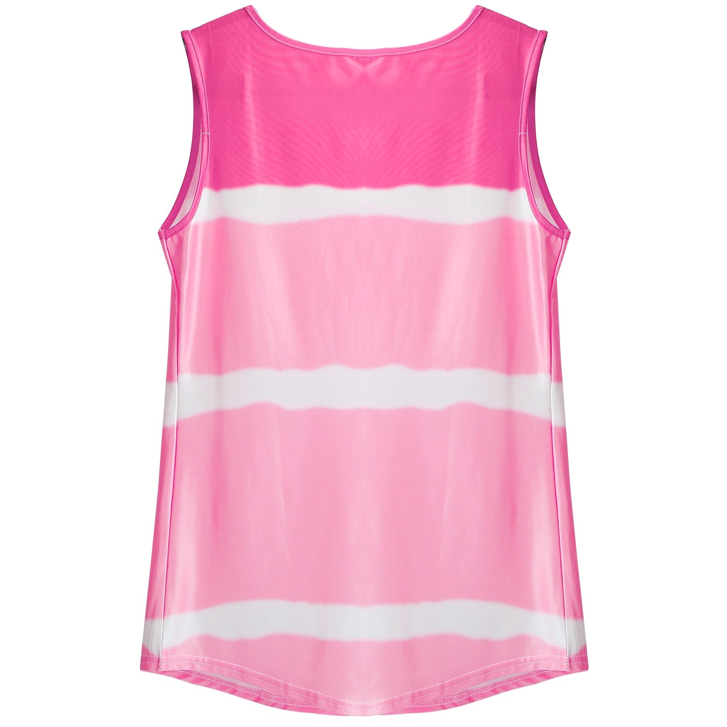 Women Tie-dye Sleeveless Tank Tops Summer Loose T Shirts Tops Button Down