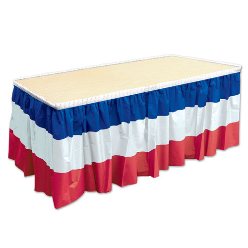 Beistle Patriotic Table Skirting | Party Supply | Decoration