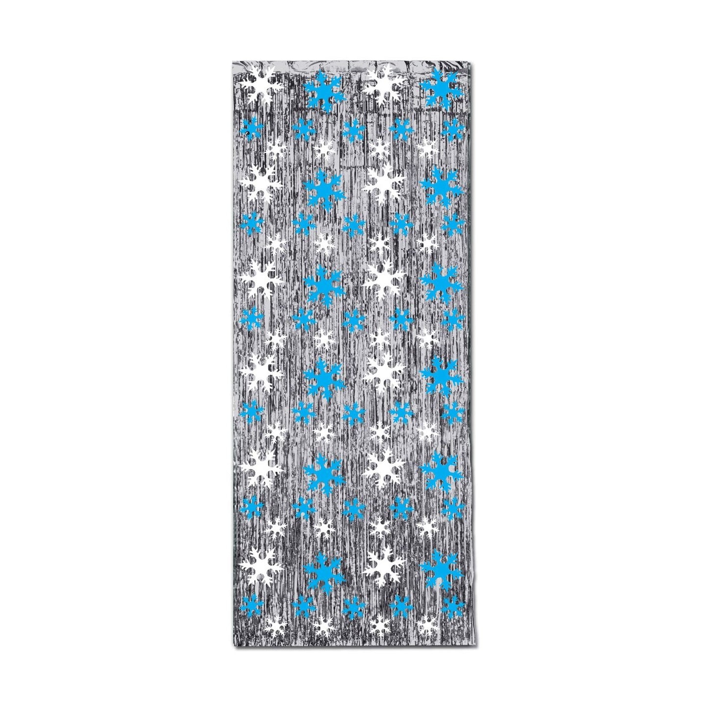 Beistle Snowflake 1-Ply Gleam N Curtain - Christmas/Winter | Party Supply