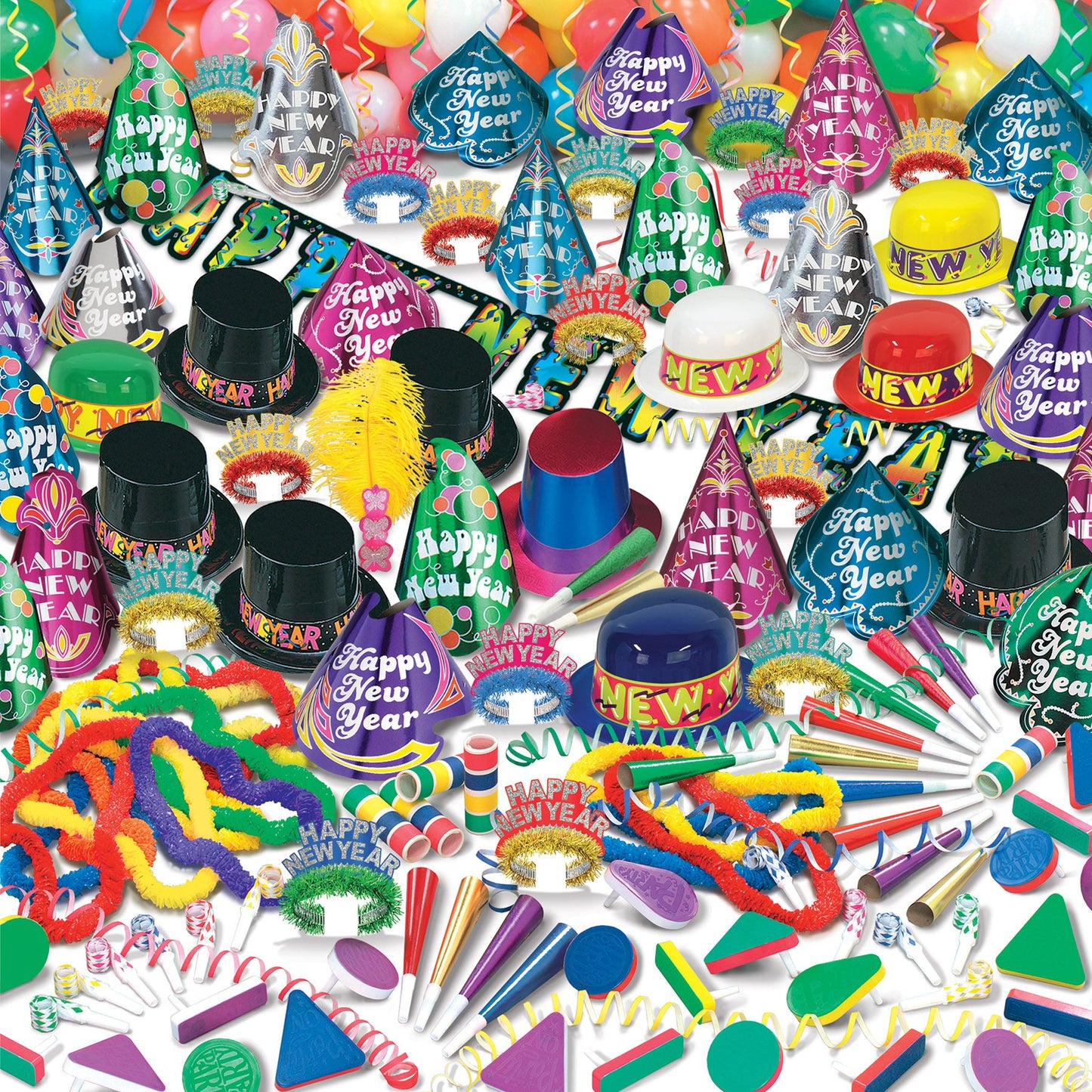 Beistle Super Bonanza New Year Assortment (for 100 people) - New Years | Party