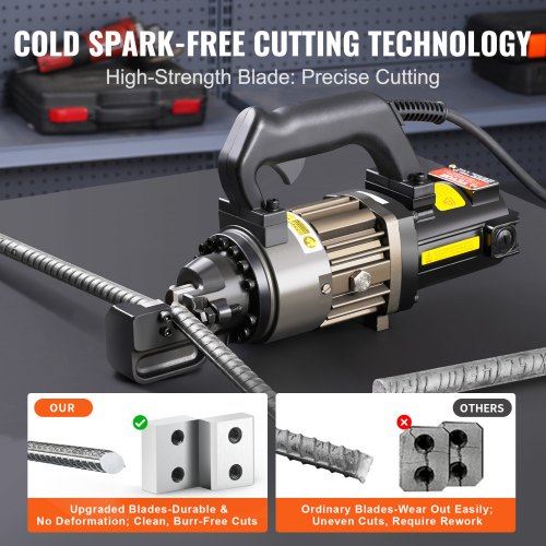 1000W Electric Hydraulic Rebar Cutter Cutting up to 5/8 Inch 4-16mm #5