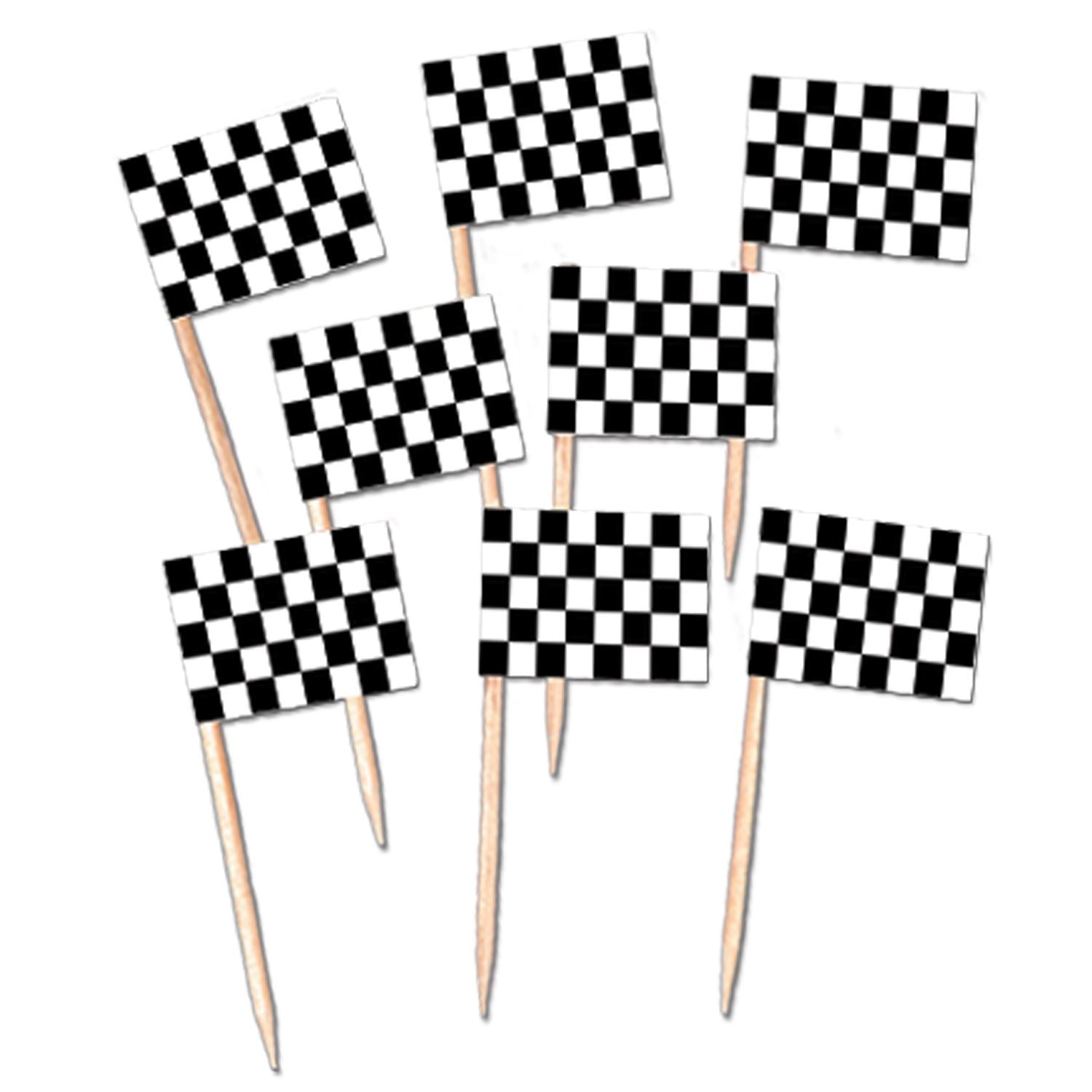 Beistle Racing Flag Picks | Party Supply | Decoration