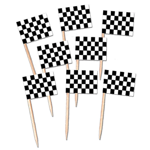 Beistle Racing Flag Picks | Party Supply | Decoration