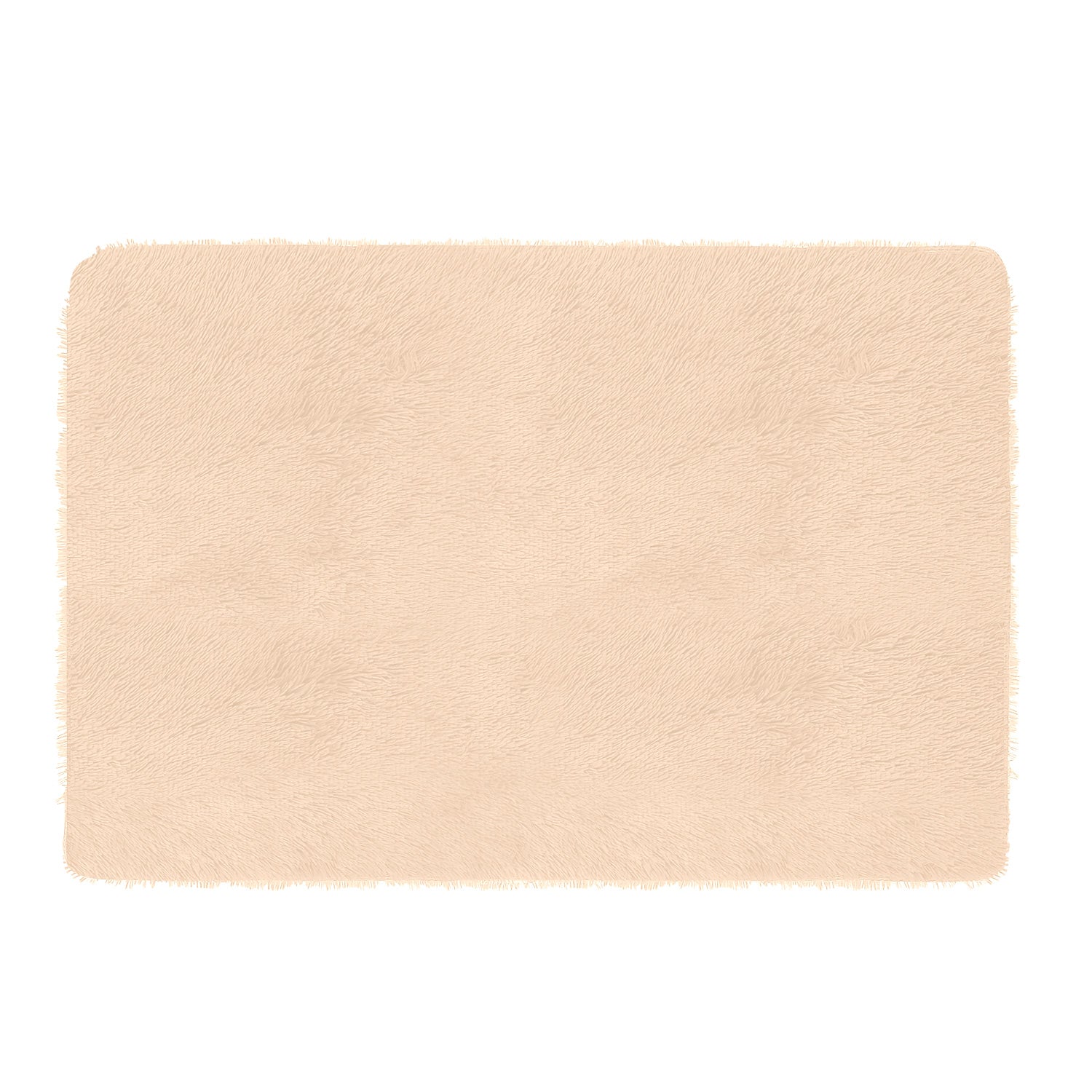 Fluffy Bedroom Rug 4’ x 2.6’ Anti-Skid Shaggy Area Rug Decorative Floor Carpet