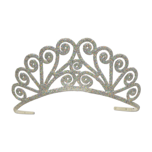 Beistle Silver Glittered Tiara - General Occasion | Party Supply | Decoration