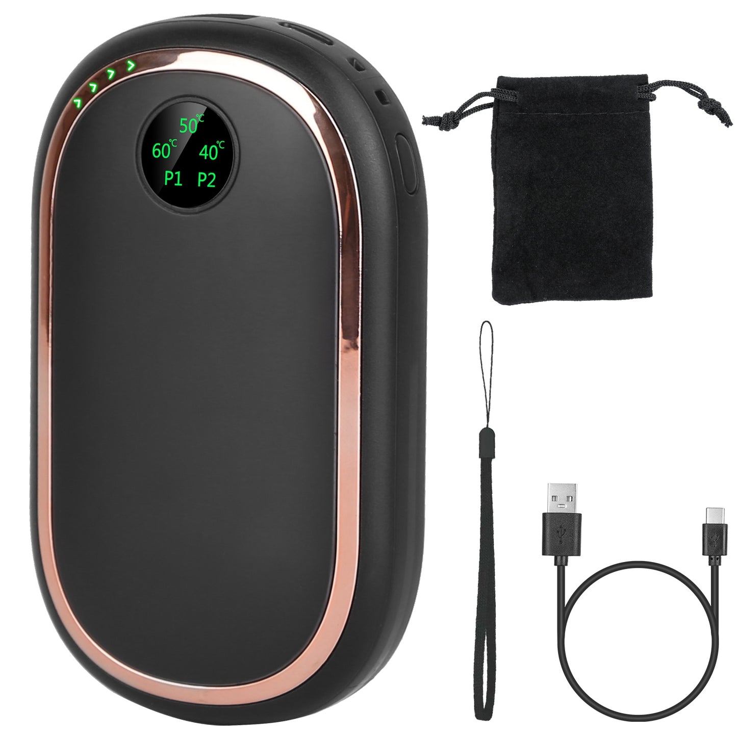 Rechargeable Hand Warmer Electric Hand Heater Portable Reusable Pocket Warm 7237