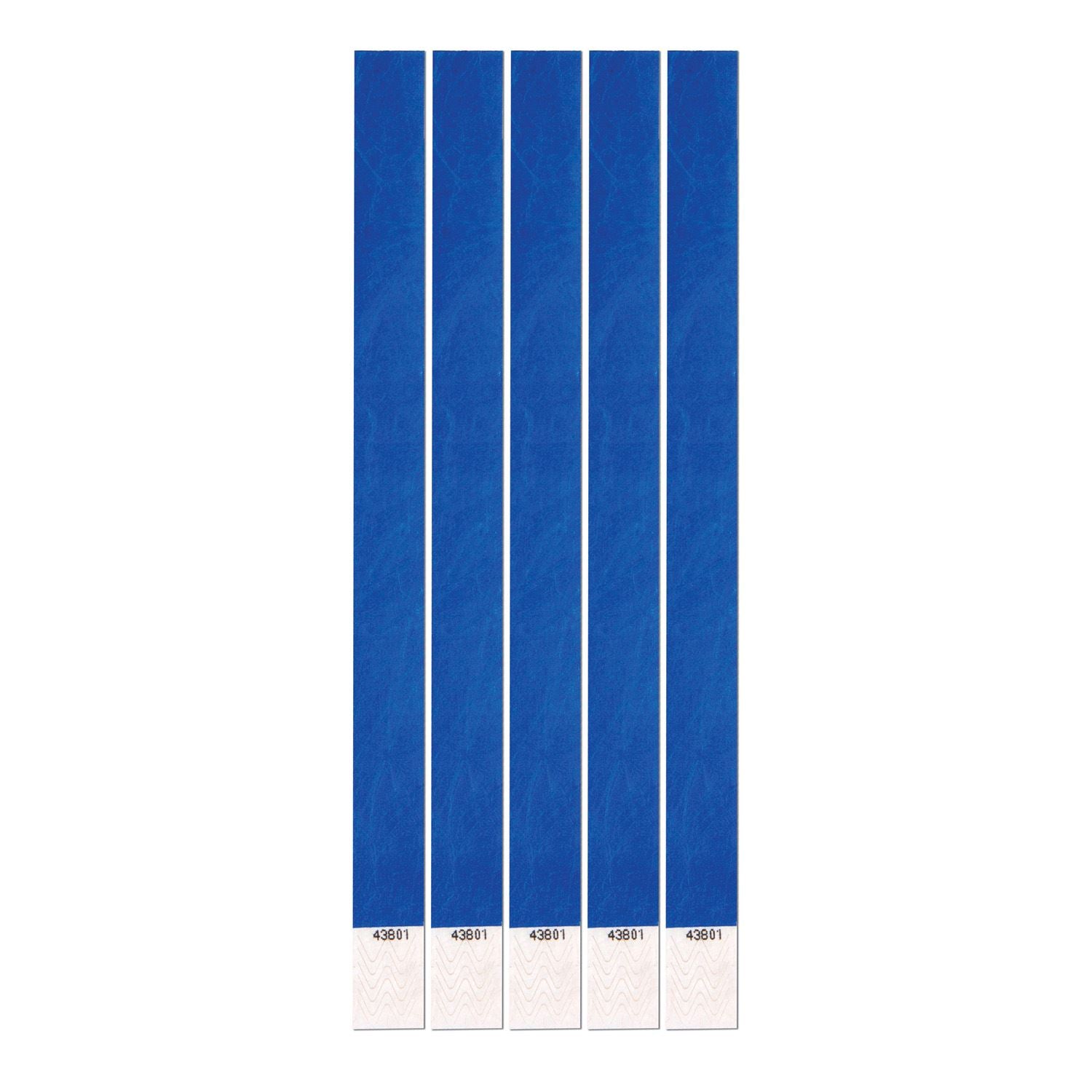 Beistle Blue Tyvek Wristbands - General Occasion | Party Supply | Decoration