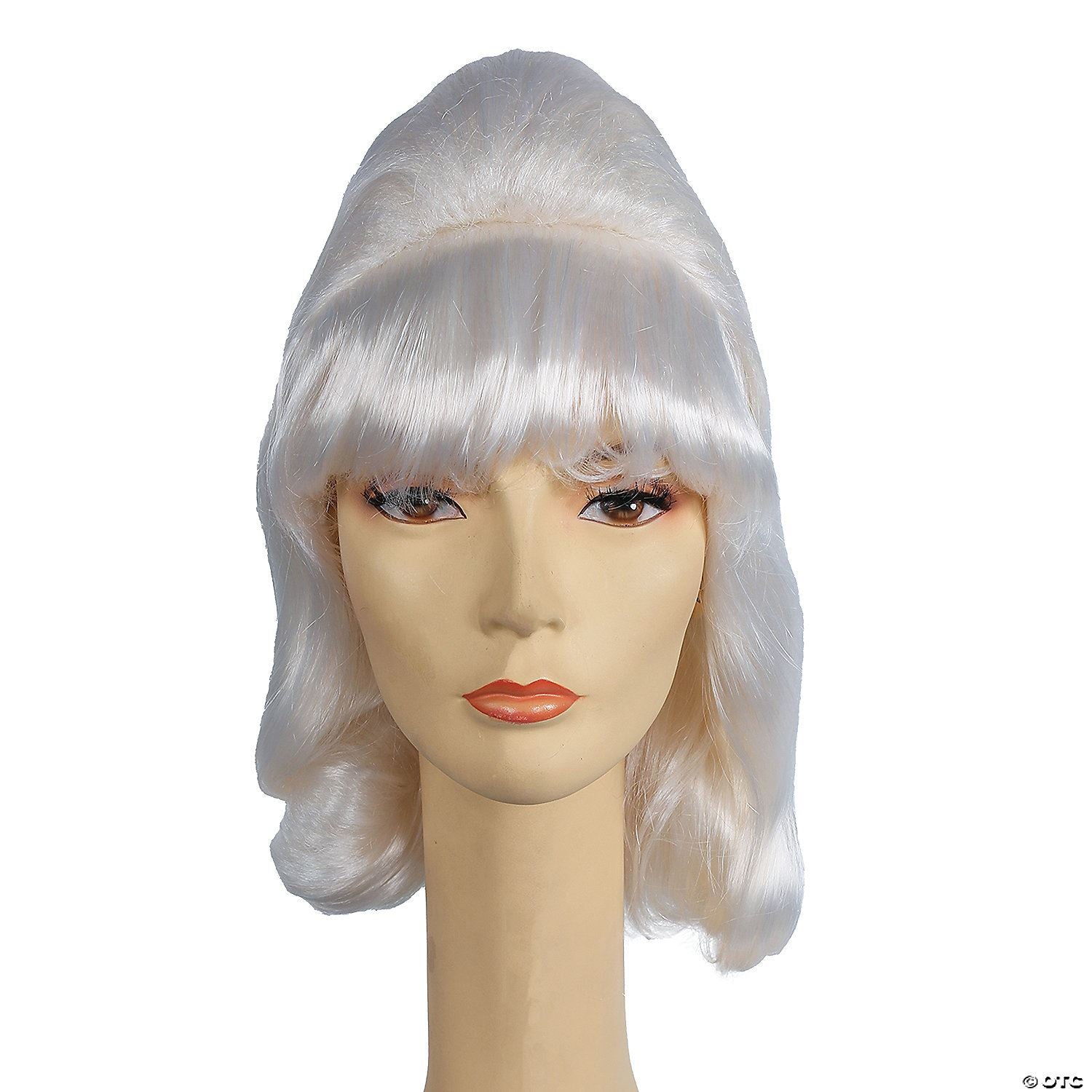 Womens Beehive Pageboy Wig | White