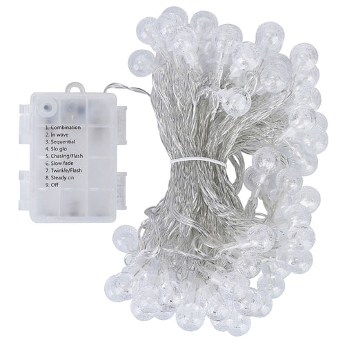 32.8Feet Globe String Lights Battery Powered Waterproof Decorative Fairy Lamp