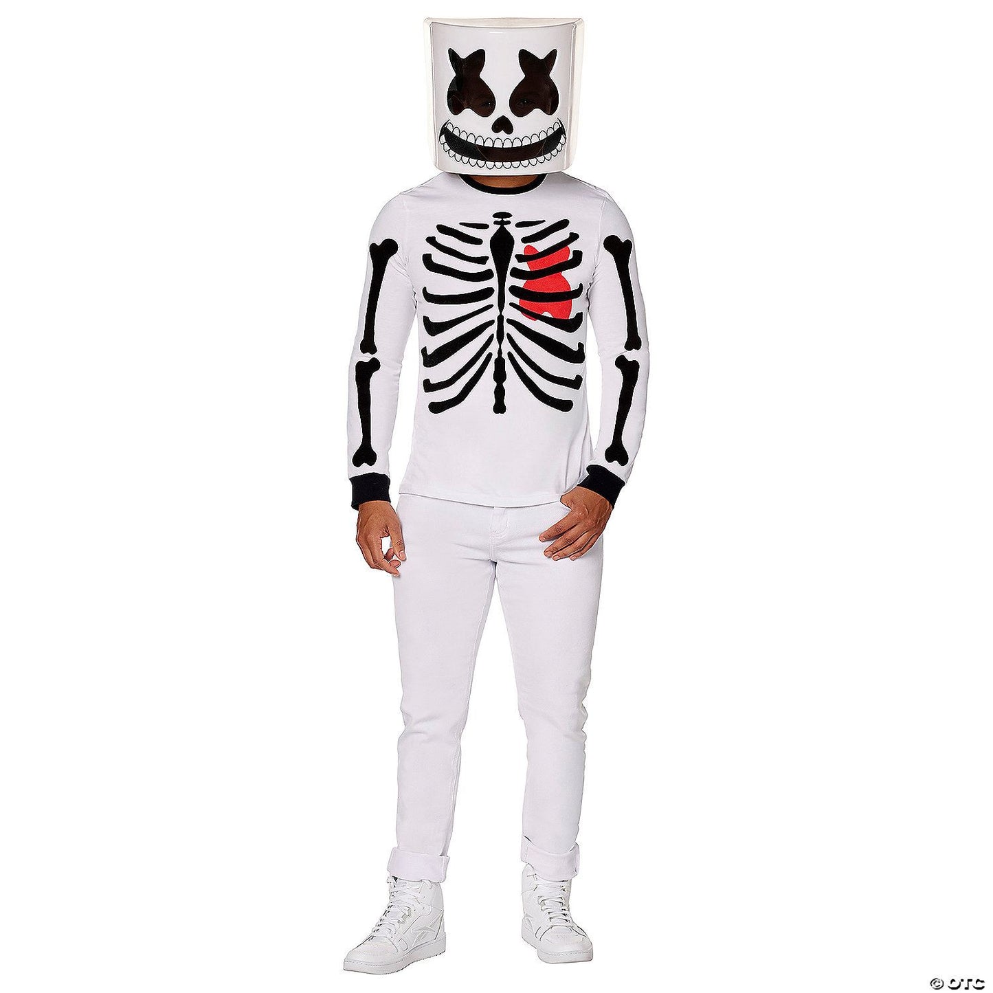 Adults Marshmello Black & White Mello Skeleton Costume