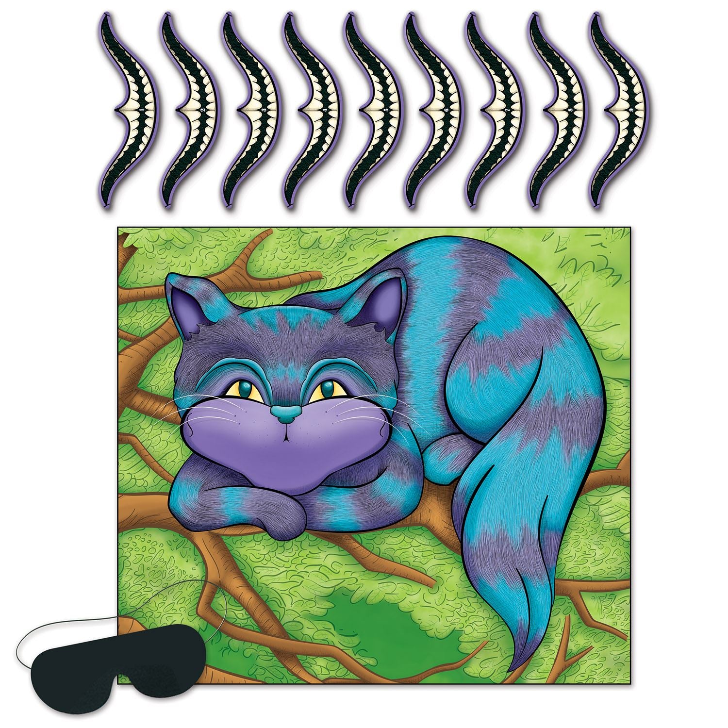 Beistle Pin The Smile On The Cheshire Cat Game - Alice In Wonderland | Party