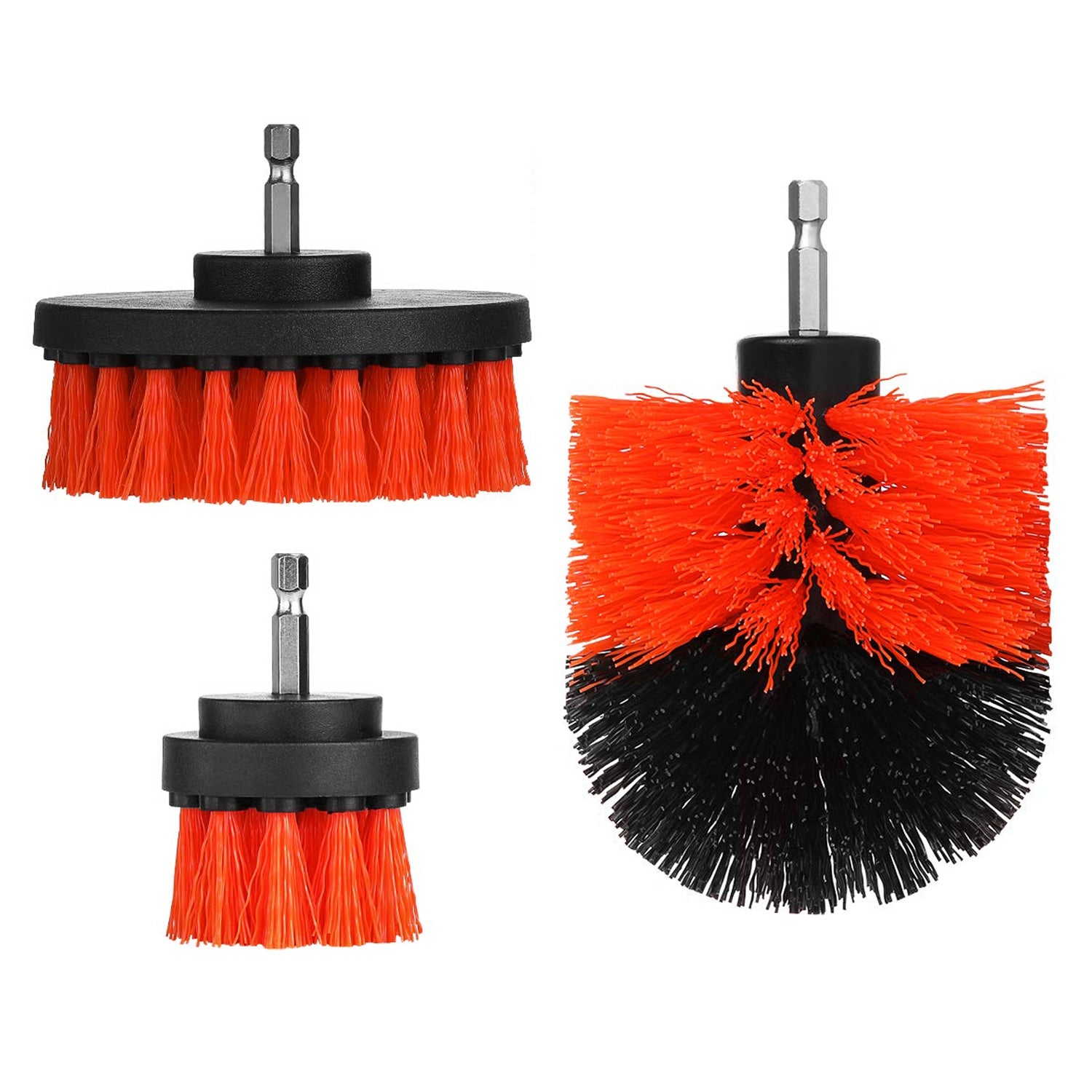3Pcs/Set Drill Brush Power Scrubber Cleaning Brush for Car Carpet Wall Tile 2012
