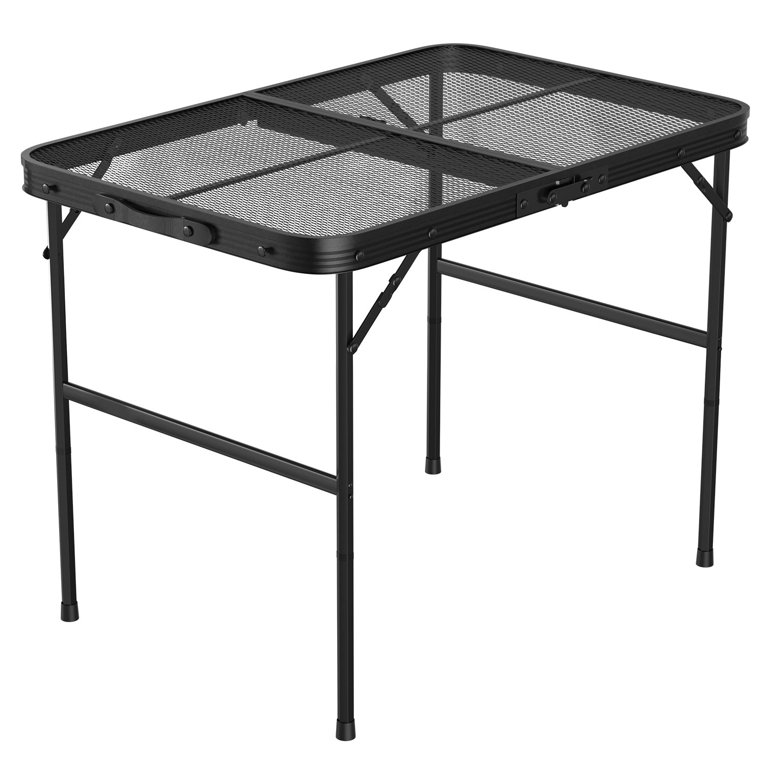 35.62x23.42x25.9in Foldable Camping Table Collapsible Picnic Aluminum Alloy