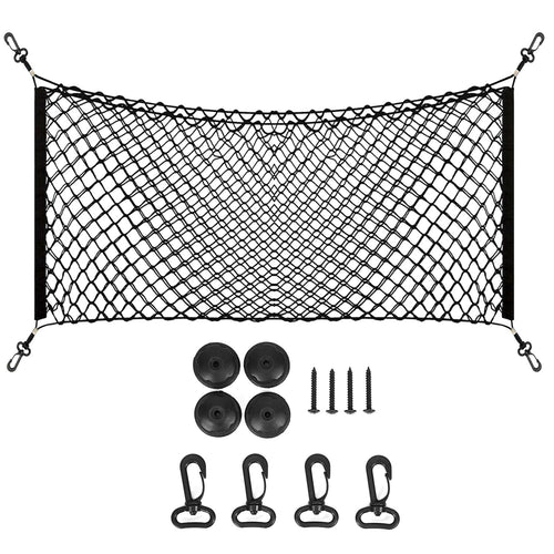Trunk Cargo Net Stretchable Universal Elastic Truck Net Rear Seat Trunk Storage