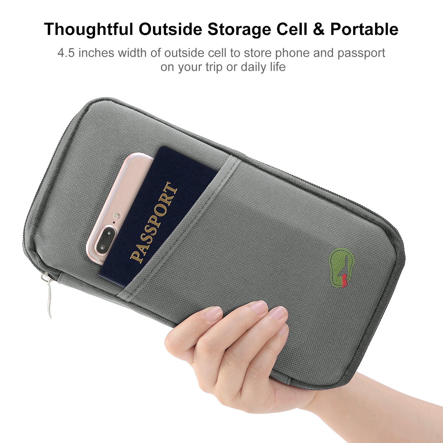 Travel Passport Wallet 12Cells Ticket ID Credit Card Holder Water Repellent
