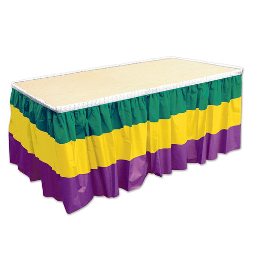 Beistle Mardi Gras Table Skirting | Party Supply | Decoration