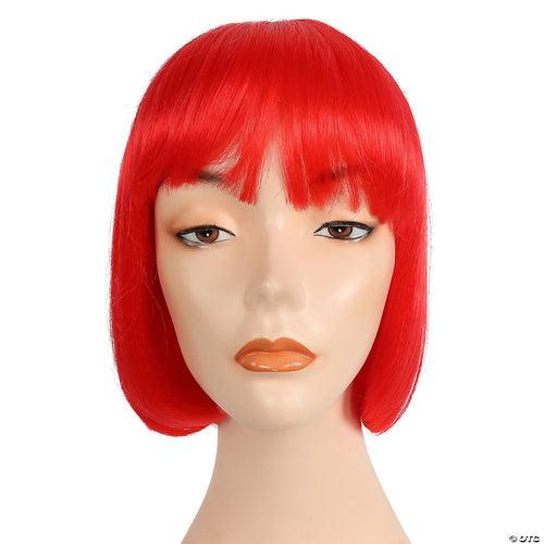Womens Red Bargain China Doll Wig