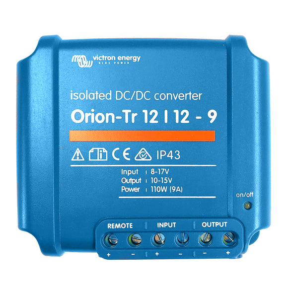 Victron Orion-TR DC-DC Converter - 12 VDC to 12 VDC - 9AMP Isolated [ORI121210110R]