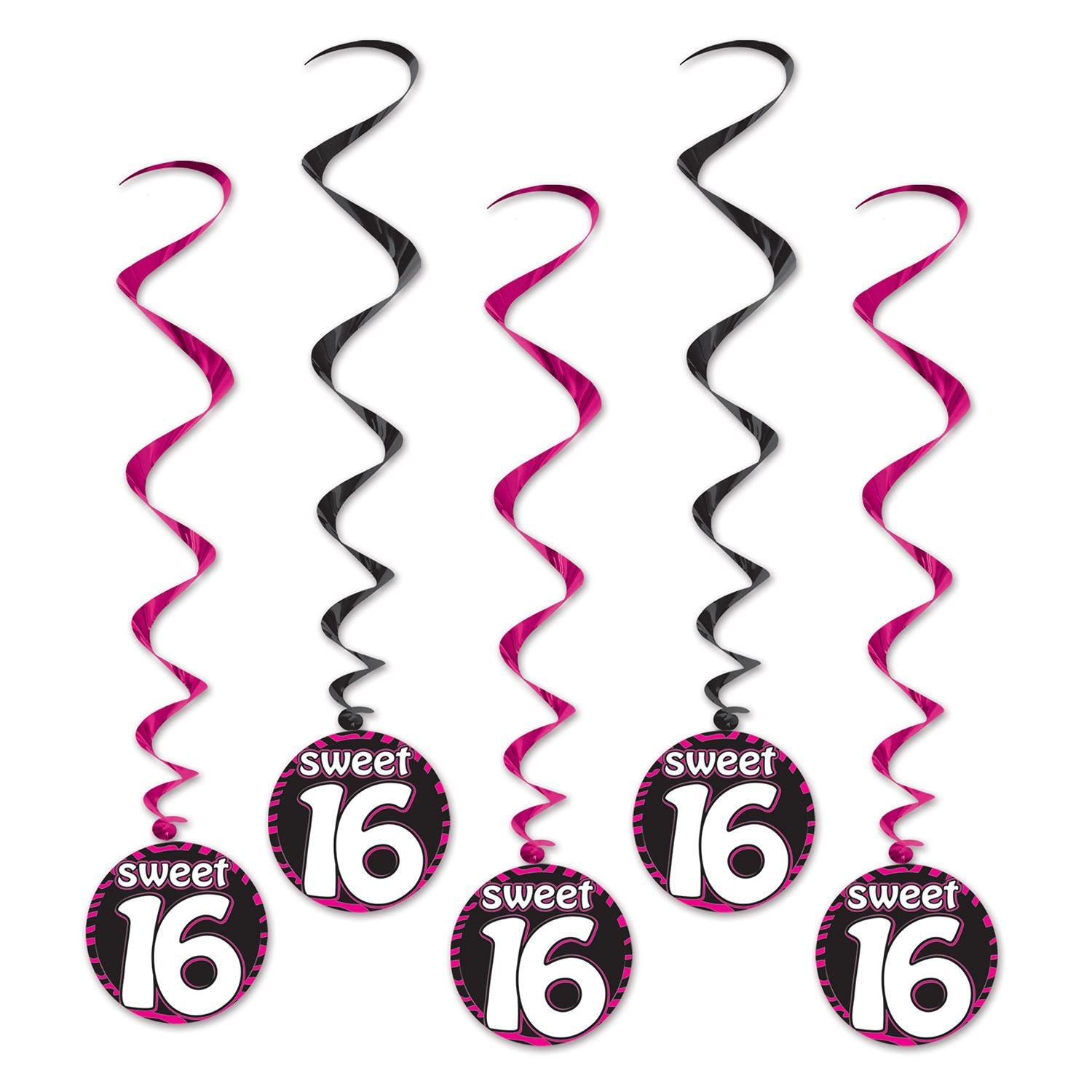 Beistle Sweet 16 Whirls | Party Supply | Decoration