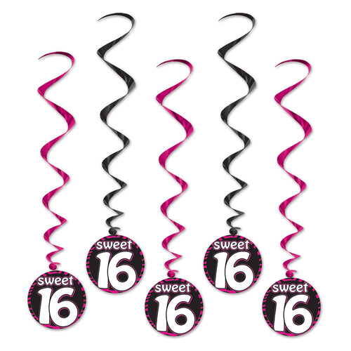 Beistle Sweet 16 Whirls | Party Supply | Decoration