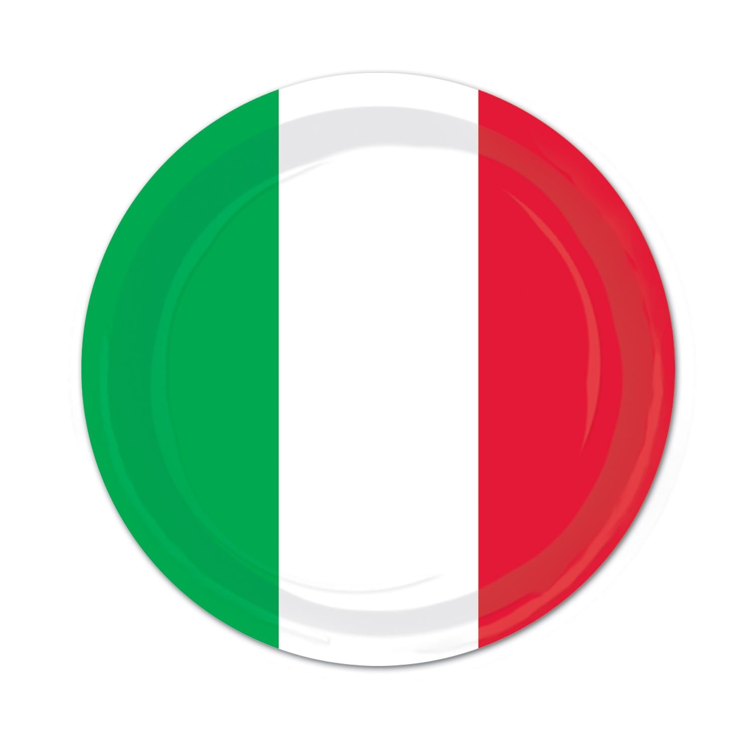 Beistle Red, White, and Green Paper Plates - Fiesta/Cinco de Mayo | Party