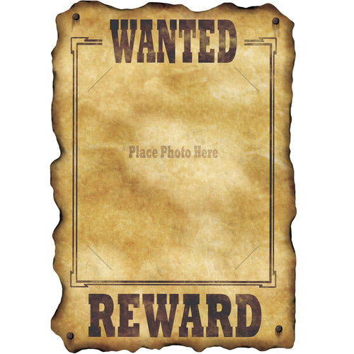 Beistle Western Wanted Sign | Party Supply | Decoration