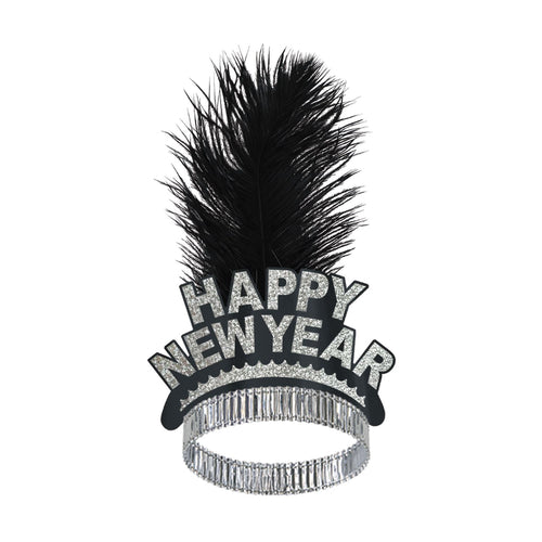 Beistle Black and Silver New Year Swing Tiara - New Years | Party Supply