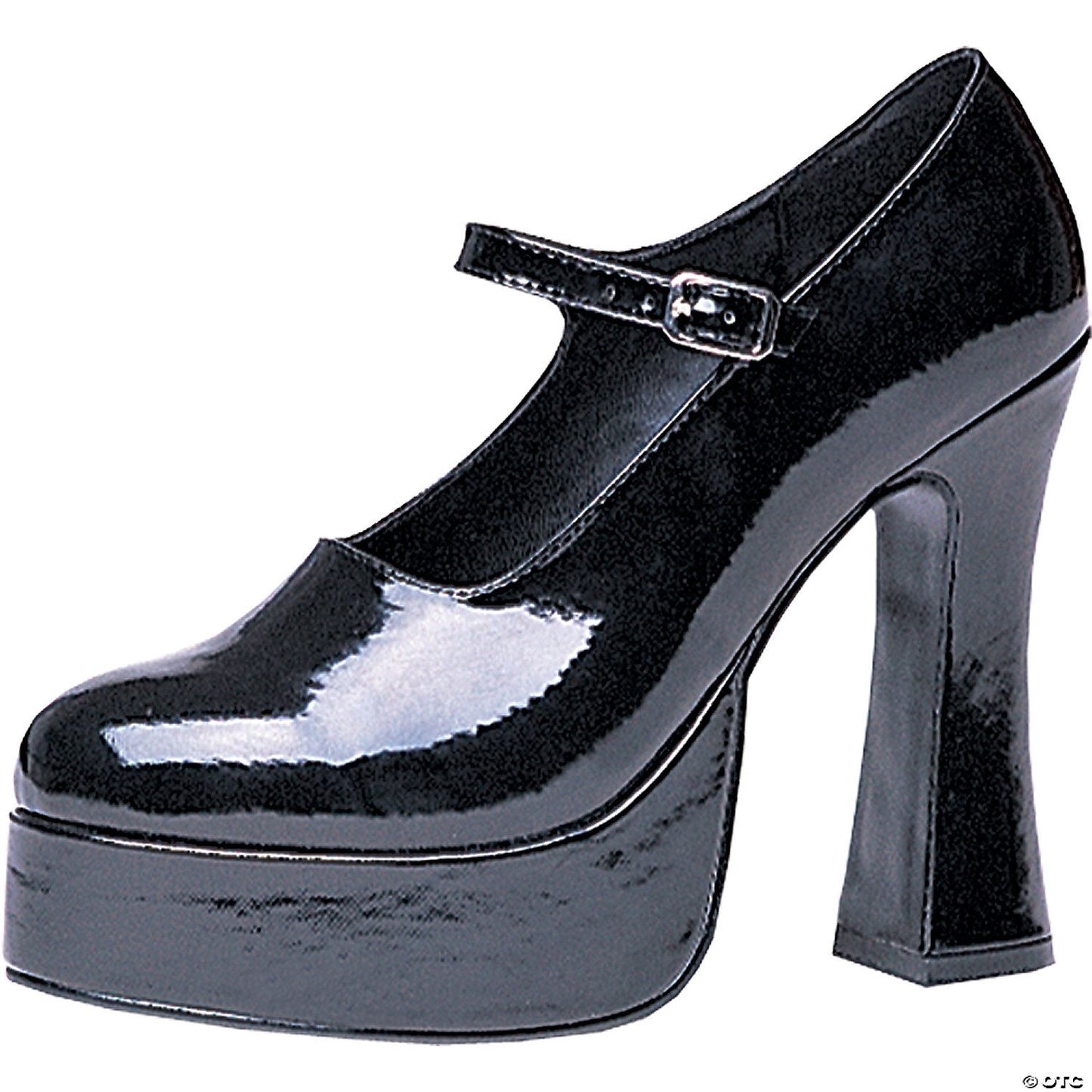 Womens Mary Jane Platform High-Heel Shoes | Black