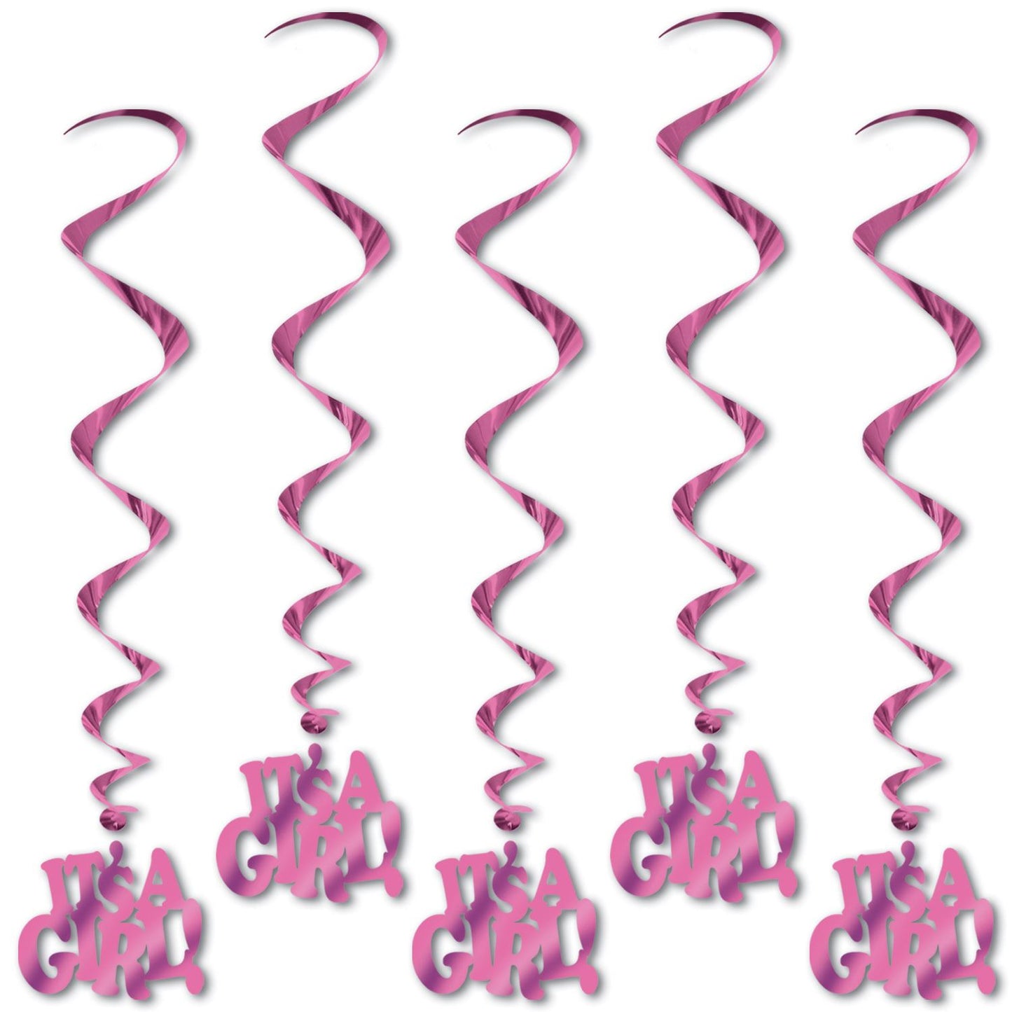 Beistle It's A Girl Whirls - Baby Shower | Party Supply | Decoration