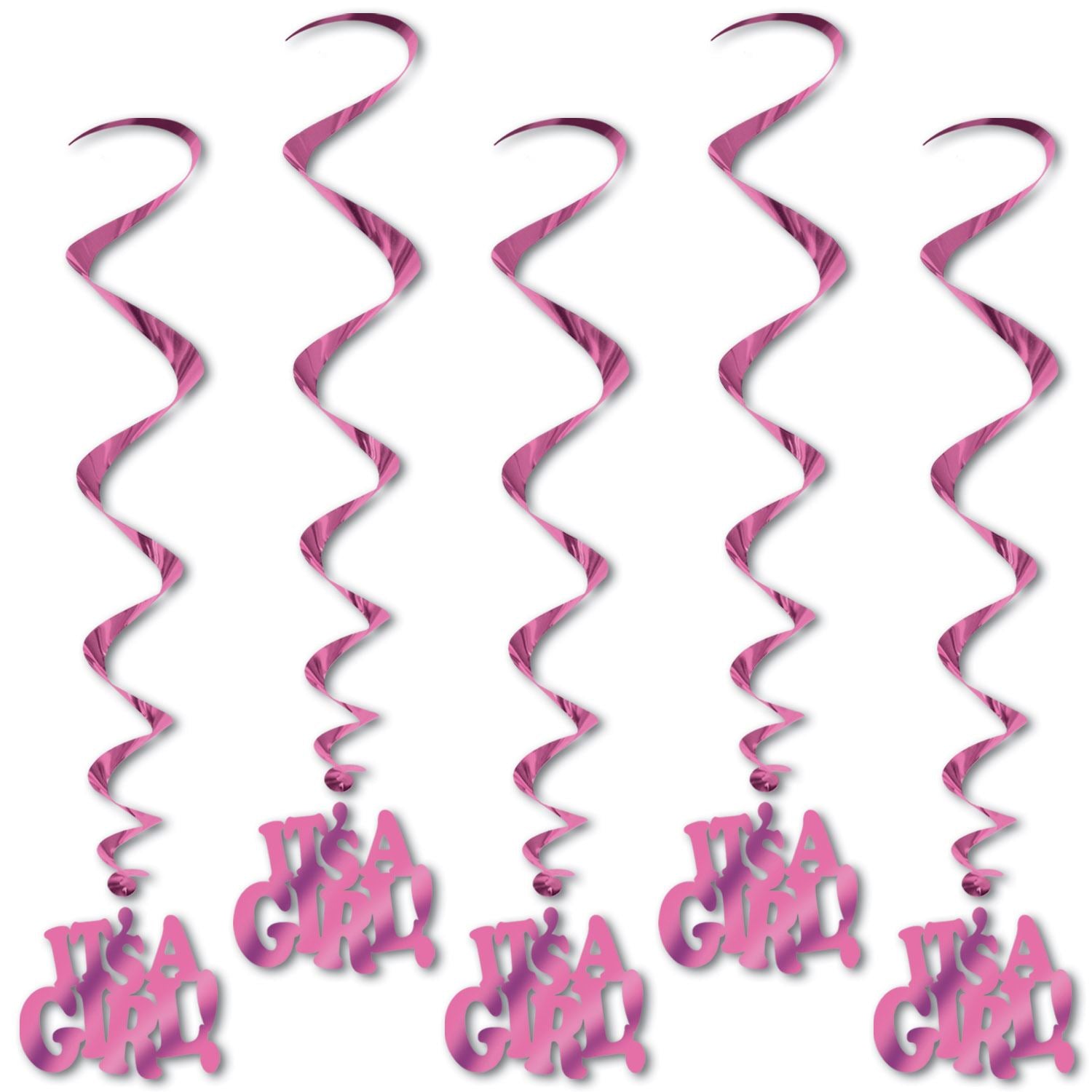 Beistle It's A Girl Whirls - Baby Shower | Party Supply | Decoration