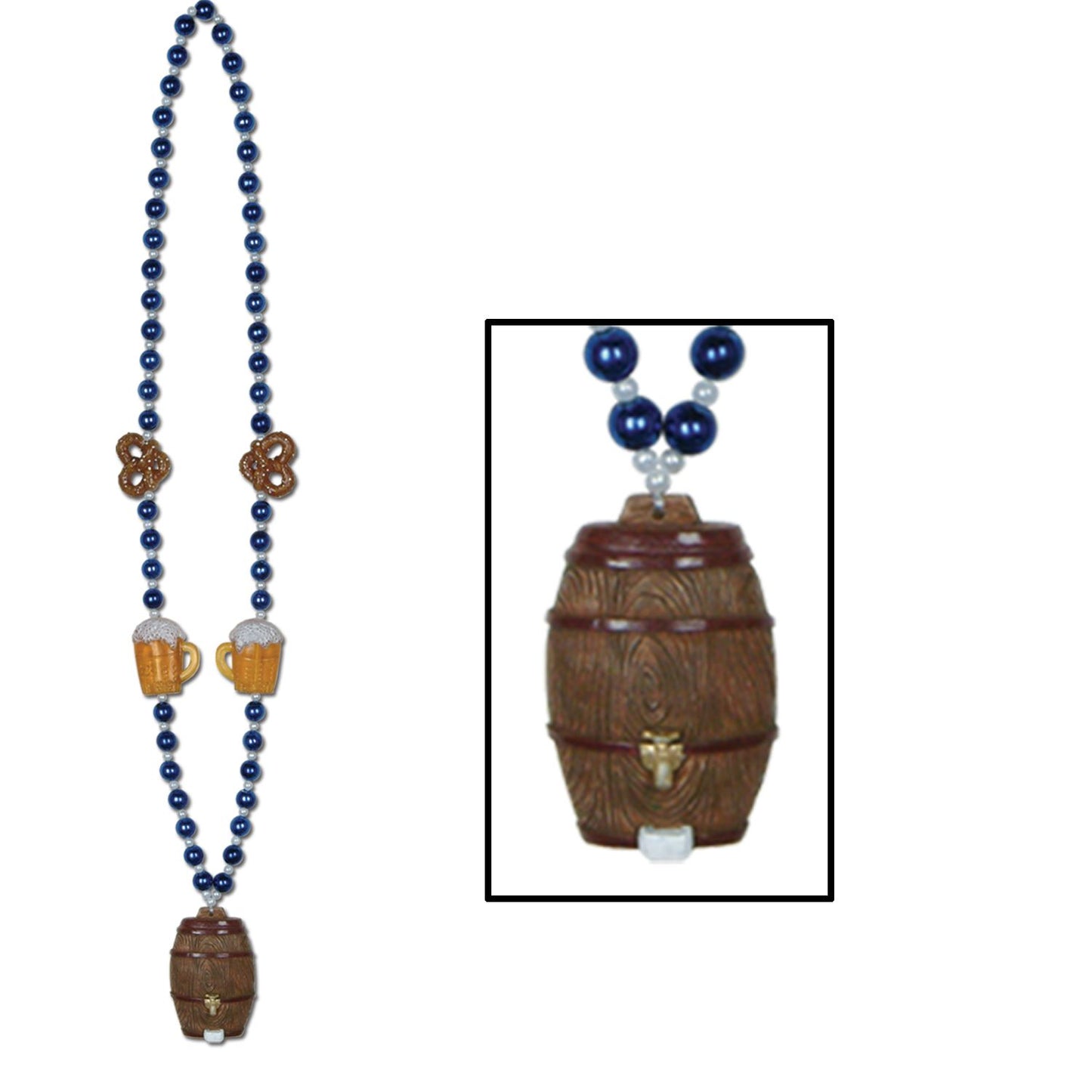 Beistle Oktoberfest Beads with Beer Keg Medallion | Party Supply | Decoration