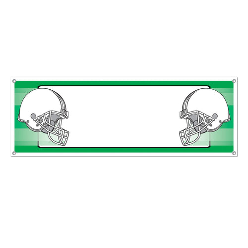 Beistle Opposing Helmets Sign Banner - Football | Party Supply | Decoration