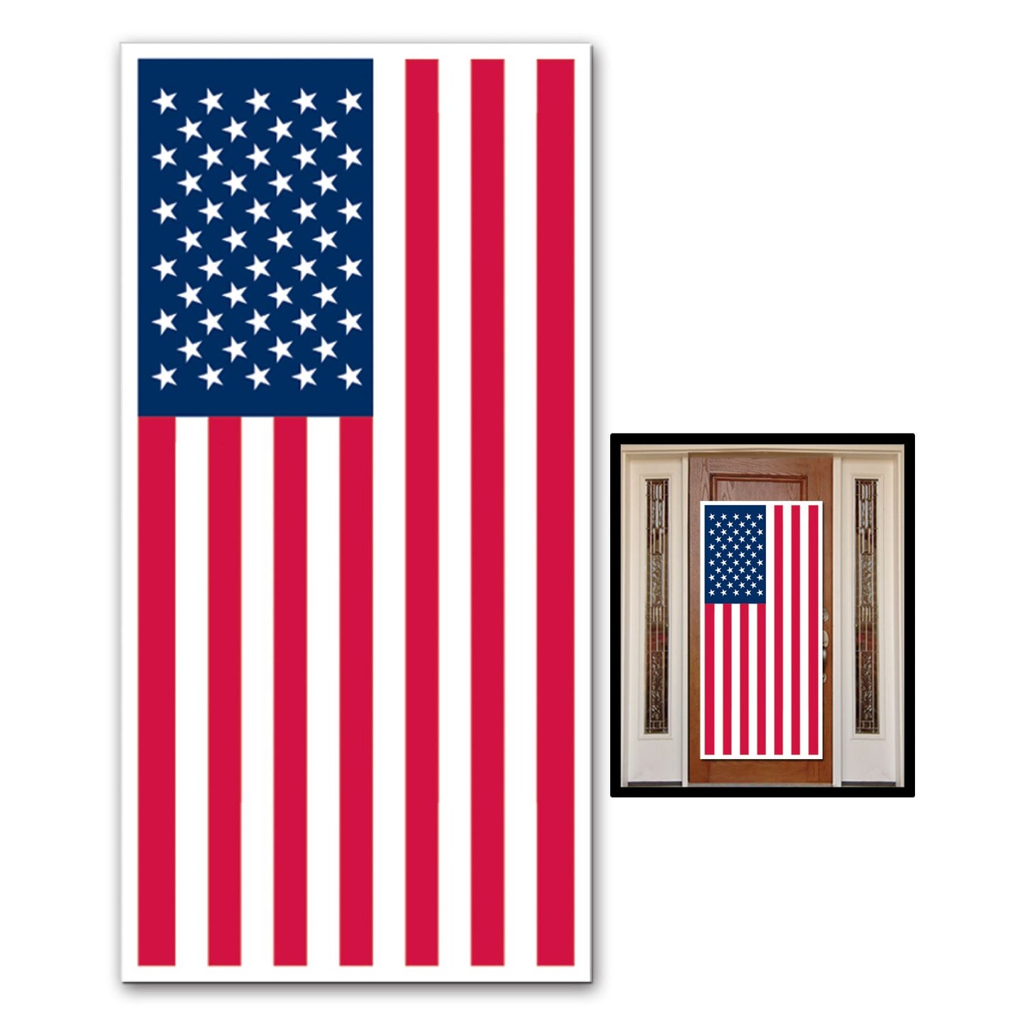 Beistle American Flag Door Cover - Patriotic | Party Supply | Decoration