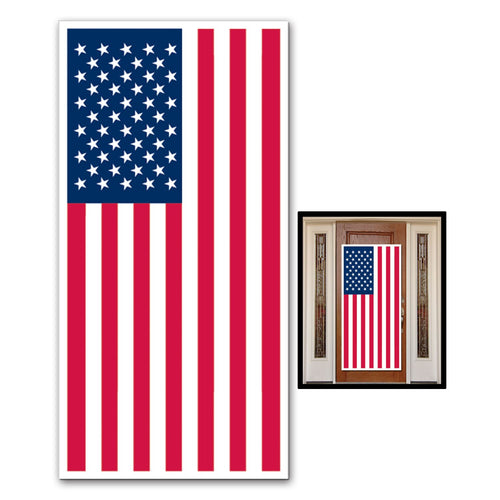 Beistle American Flag Door Cover - Patriotic | Party Supply | Decoration