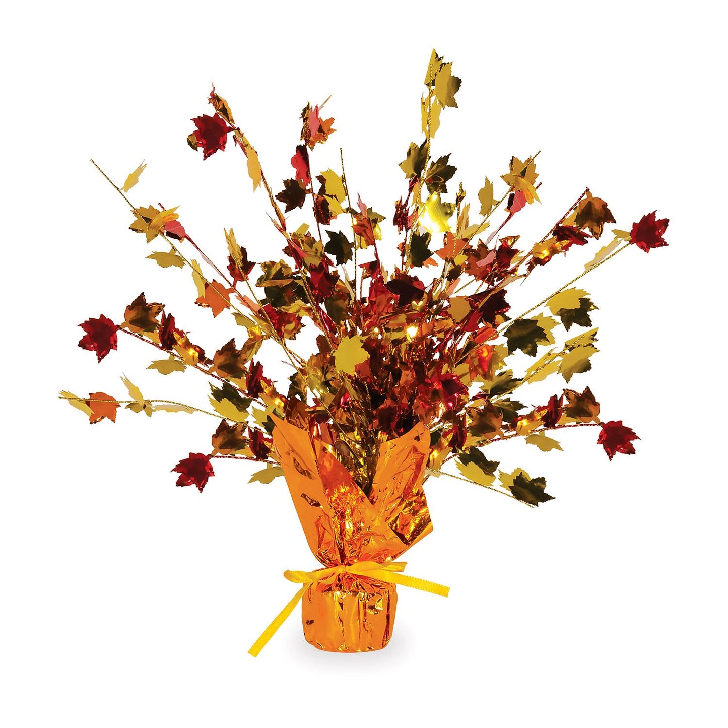 Beistle Fall Leaves Foil Centerpiece - Thanksgiving/Fall | Party Supply