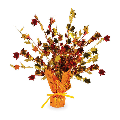 Beistle Fall Leaves Foil Centerpiece - Thanksgiving/Fall | Party Supply