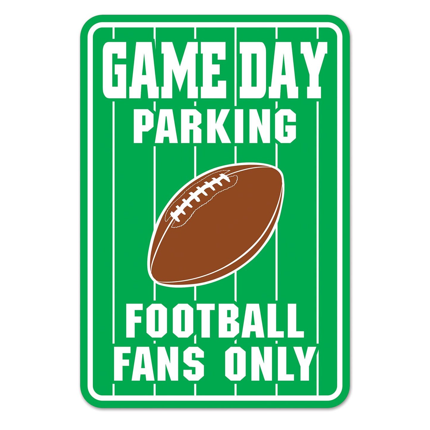 Beistle Game Day Parking Sign - Football | Party Supply | Decoration