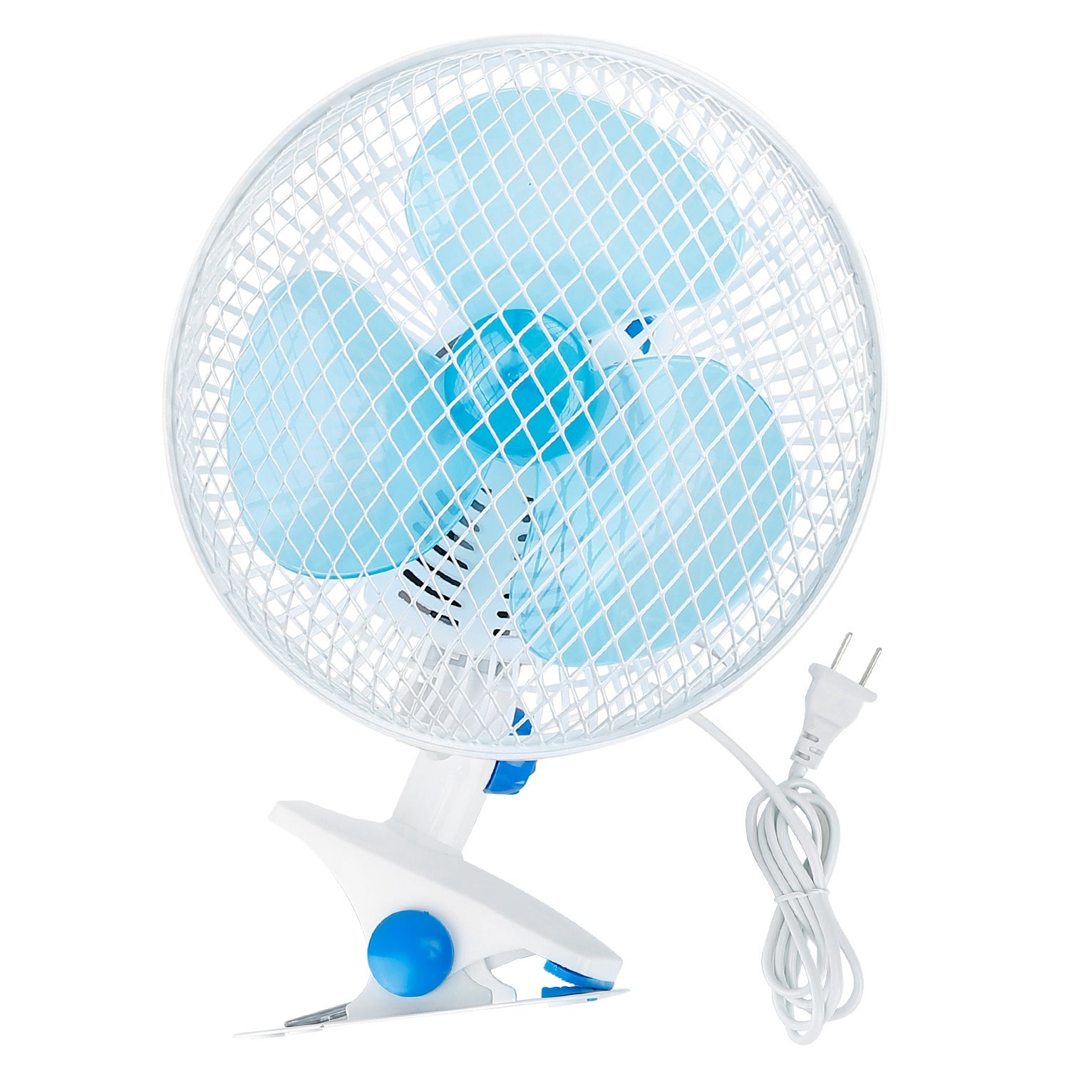 Clip On Fan 2 Speeds Quiet Clamp Fan Adjustable Tilt Auto Shaking Fan Wall