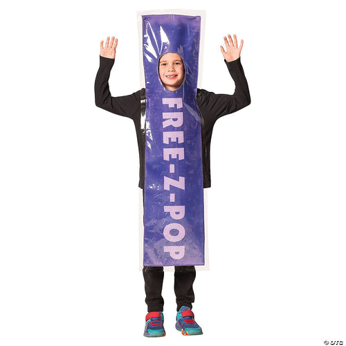 Unisex | Kids Purple Free-Z-Pop Ice Costume - Medium 7-10