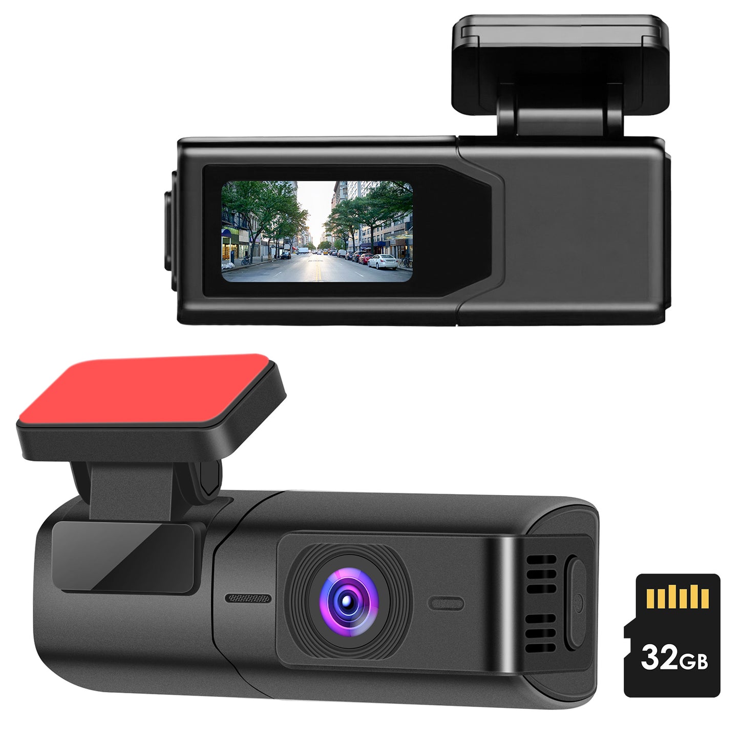 2K HD Front Dash Cam For Car With IPS Screen Night Vision Loop Recording