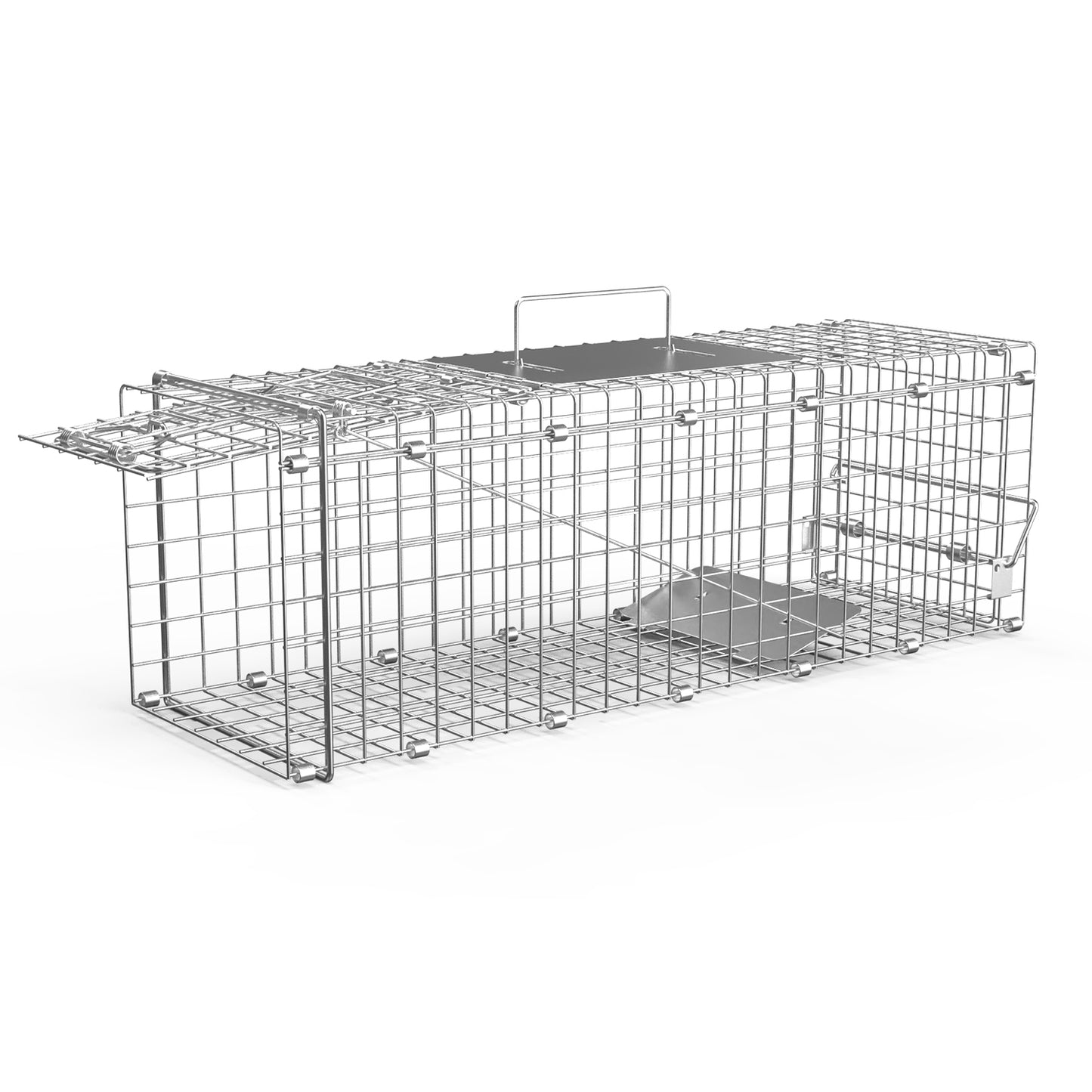 Humane Cat Trap Cage Catch Release Live Animal Rodent Cage Collapsible