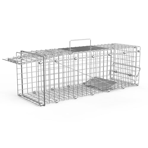 Humane Cat Trap Cage Catch Release Live Animal Rodent Cage Collapsible