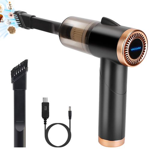 120W 9000PA Cordless Handheld Vacuum Cleaner w/ Searchlight Portable